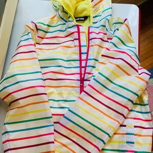 Land's End 🌈rainbow 🌈kids XL (14-16) rain jacket